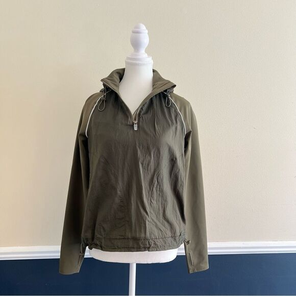 Outdoor Voices Frostknit Pullover Hoodie in Olive Green NEW Size Small - Picture 4 of 13